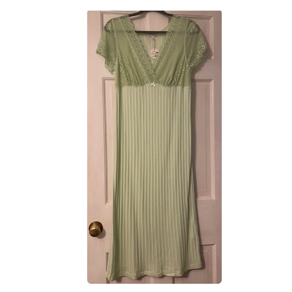 Frou Frou Cap Sleeve Slip Nightgown - Large